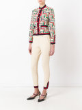 Web zipped cuff trousers