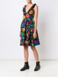 V-neck floral print dress