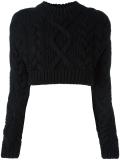 backless cropped jumper