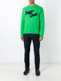 Super Dad patch sweater