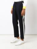 drawstring tapered trousers