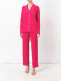 side stripe straight trousers 