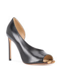 twisted cut stiletto pumps