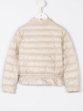 zipped padded jacket