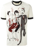 jazz club print T-shirt
