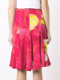 silk printed skirt