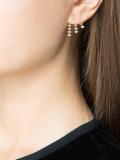 triple burst diamond earring