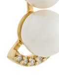 double pearl earring