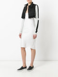 cropped gilet 