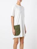 contrast detail dress