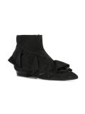 ruffled detail ankle boots