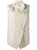 wrap detail waistcoat