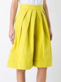 front pleat shorts