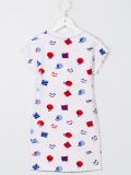 Smiley Logo print T-shirt dress