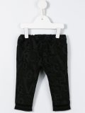 logo print jeans