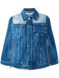 short denim cape