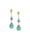 tourmaline and sapphire drop earrings