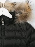 fur hooded padded jacket