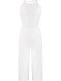 cropped halterneck jumpsuit