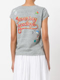 printed patch T-shirt 