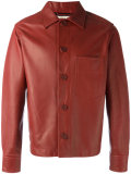 boxy leather jacket