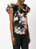 floral print blouse 