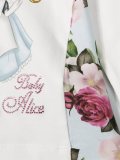 'Floral Alice In Wonderland'T恤
