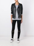 cut-out knee skinny trousers