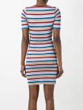 striped fitted dress
