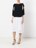 cut-out detail blouse