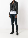 Eyelet Biker Jacket