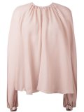 collarless blouse