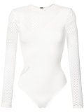 long sleeve mesh leotard