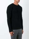 'Spatial' ribbed jumper