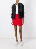 tie-up detailing bomber jacket