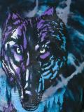tie dye wolf T-shirt