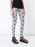 fishnet print leggings