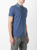 striped collar polo shirt 