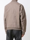 creased effect bomber jacket