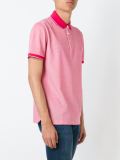 'Prout'对比滚边polo衫