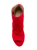 open toe ankle boots