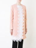 embroidered detail coat 
