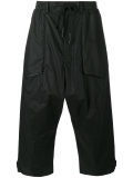 Wide leg cropped trousers