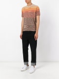 blurry stripe T-shirt