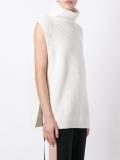 'Thora' sleeveless roll neck jumper