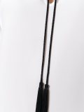 tassel keyhole detail blouse