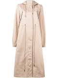 oversized hooded trench coat