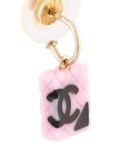 quilted CC earrings