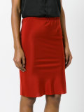 stretch waist pencil skirt
