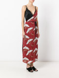 layered wrap dress